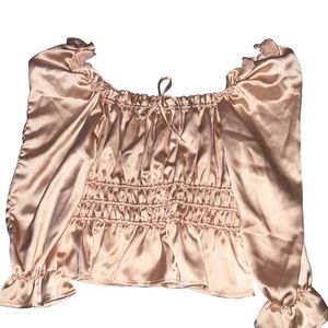 Q + A Los Angeles Satin Top